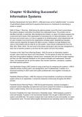 Chapter 10 Building Successful Information Systems Questions and answers graded A&plus; 2025&sol;2026