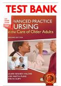 Advanced Practice Nursing in the Care of Older Adults &sol; Edition 2 TESTBANK