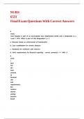 NURS 6531 Final Exam Questions With Correct Answers 