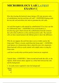 MICROBIOLOGY LAB EXAM &num; 1 QUESTIONS AND ANSWERS 2025