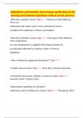 Administer and Monitor Intravenous Medication in the Nursing Environment &vert; Questions with Accurate Answers &vert; IV Therapy&comma; Scheduling&comma; Pharmacology & Clinical Practice
