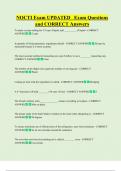NOCTI Exam UPDATED   Exam Questions  and CORRECT Answers