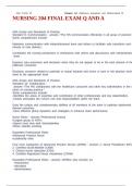 NURSING 204 FINAL EXAM Q AND A