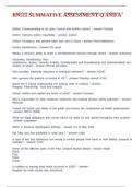 BN511 SUMMATIVE ASSESSMENT Q AND A