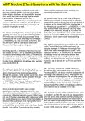 AHIP Module 2 Test Questions with Verified Answers