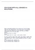 CEA EXAM WITH ALL GRADED A&plus;SOLUTIONS