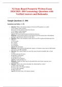 NJ State Board Prometric Written Exam 2024&sol;2025&colon; 100 Cosmetology Questions with Verified Answers and Rationales