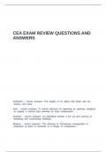 CEA EXAM REVIEW QUESTIONS AND ANSWERS