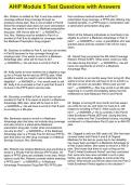 AHIP Module 5 Test Questions with Answers