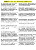 AHIP Module 5 Test Questions and Answers