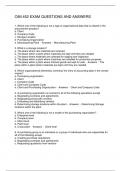 OIM 452 EXAM QUESTIONS AND ANSWERS