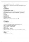 OIM 452 QUESTIONS AND ANSWERS