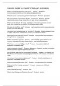 OIM 452 EXAM 1&2 QUESTIONS AND ANSWERS