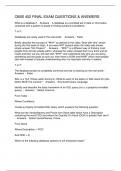 OMIS 452 FINAL EXAM QUESTIONS & ANSWERS