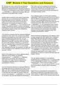 AHIP Module 4 Test Questions and Answers