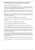 CMCA RLE M1Exam Complete Questions And Answers