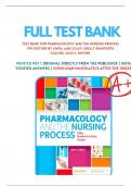 Test Bank For Pharmacology and the Nursing Process 9th Edition By Linda Lilley&comma; Chapters &lpar;1 - 58&rpar; &vert; All Chapters with Answers and Rationales &vert; LATEST&period;