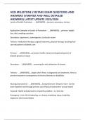HESI MILESTONE 2 RETAKE EXAM QUESTIONS AND ANSWERS &lpar;VERIFIED AND WELL DETAILED ANSWERS&rpar; LATEST UPDATE 2025&sol;2026
