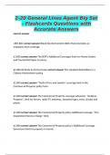 2-20 General Lines Agent Big Set &ndash; Flashcards Questions with Accurate Answers