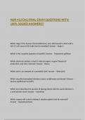 NUR 412 EAQ FINAL EXAM QUESTIONS WITH 100&percnt; SOLVED ANSWERS&excl;&excl;