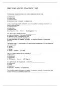 2ND YEAR NCCER PRACTICE TEST