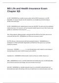 MS Life and Health Insurance Exam Chapter 9 Questions with Complete Solutions