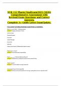 NUR 152 Pharm FinalExam&lpar;2025&sol;2026&rpar;&colon; Comprehensive Assessment with Revised Exam Questions and Correct Answers&comma; Complete A&plus; Guide Latest ExamUpdate&period;