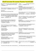 CSLB Concrete C8 License Practice Test &num;2 Q&A