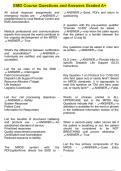 EMD Course Questions and Answers Graded A&plus;