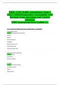 NRSG 2220 Health Assessment Exam 2 &lpar;2025&sol;2026&rpar;&colon;Progressive Assessment with Revised Exam Questions and Correct Answers&comma; 100&percnt; Guaranteed Pass Graded A&plus;&period;