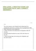 HESI LEVEL 1 PRACTICE EXAM 129 QUESTIONS WITH 100&percnt; CORRECT ANSWERS&excl;&excl;