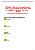 NRSG 2220 Health Assessment Exam 4 &lpar;2025&sol;2026&rpar;&colon;Progressive Assessment with Revised Exam Questions and Correct Answers&comma; 100&percnt; Guaranteed Pass Graded A&plus;&period;