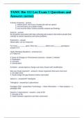TAMU Bio 112 Lee Exam 1 Questions and Answers correct