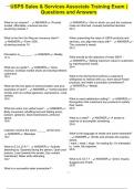 USPS Sales & Services Associate Training Exam &vert; Questions and Answers