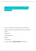 MN580 MIDTERM EXAM NEWEST 2025  QUESTIONS and VERIFIED ANSWERS  GRADED A&plus; 