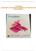 Psychology &ndash; Saundra K&period; Ciccarelli & J&period; Noland White &ndash; 6th Edition &ndash; Complete Test Bank with Multiple-Choice and Conceptual Questions