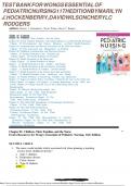 TEST BANK Wong's Essentials of Pediatric Nursing 11th Edition by Marilyn J&period; Hockenberry - All Chapter &lpar;1-31&rpar;&vert;Complete Guide A&plus;
