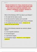 PRAXIS SCIENCE 5511 FINAL EXAM 2025 ACTUAL  EXAM COMPLETE ACCURATE EXAM QUESTIONS  WITH DETAILED VERIFIED ANSWERS &lpar;100&percnt;  CORRECT ANSWERS&rpar; &sol;ALREADY GRADED A&plus;&sol;  LATEST EXAM&excl;&excl;&excl;
