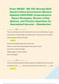 Exam NR302 &sol; NR 302&colon; Nursing Skill&colon; Head-to-Chest Assessment &lpar;Newest Updated 2025&sol;2026&rpar; Comprehensive Expert Strategies&comma; Review of Key Quizzes&comma; and Practice Questions for Guaranteed Success - Chamberlain 