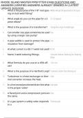 RHODE ISLAND MASTER PIPEFITTER EXAM QUESTIONS AND ANSWERS &lpar;VERIFIED ANSWERS ALREADY GRADED A&plus;&rpar; LATEST UPDATE 2025&sol;2026