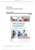 COMPLETE TEST BANK MASSAGE THERAPY&colon; PRINCIPLES AND PRACTICE 7TH EDITION BY SUSAN G&period; SALVO EDD LMT BCTMB &vert;&vert; CURRENT EDITION WITH ALL VERIFIED ANSWERS TO ALL CHAPTERS&period;100&percnt; TO ALL RATIONALE