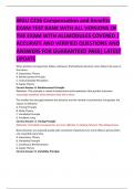 WGU C236 Compensation and Benefits    EXAM TEST BANK WITH ALL VERSIONS OF  THE EXAM WITH ALLMODULES COVERED &vert;  ACCURATE AND VERIFIED QUESTIONS AND  ANSWERS FOR GUARANTEED PASS&vert; LATEST UPDATE 