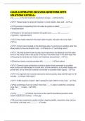 CLASS A OPERATOR 2025&sol;2026 QUESTIONS WITH SOLUTIONS RATED A&plus;