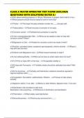 CLASS A WATER OPERATOR TEST PAPER 2025&sol;2026 QUESTIONS WITH SOLUTIONS RATED A&plus;