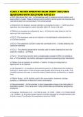 CLASS A WATER OPERATOR EXAM SCRIPT 2025&sol;2026 QUESTIONS WITH SOLUTIONS RATED A&plus;