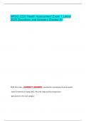 NRSG 2220 Health Assessment Exam 1 Latest  2025 Questions and Answers Graded A&plus; 