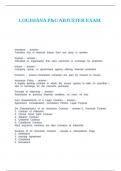 LOUISIANA P&C ADJUSTER EXAM