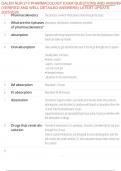 GALEN NUR 210 PHARMACOLOGY EXAM QUESTIONS AND ANSWERS &lpar;VERIFIED AND WELL DETAILED ANSWERS&rpar; LATEST UPDATE 2025&sol;2026