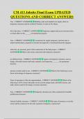 CM 413 Jobsite Final Exam UPDATED  QUESTIONS AND CORRECT ANSWERS
