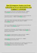 Boat Ed temporary boaters test Exam  UPDATED ACTUAL QUESTIONS AND  CORRECT ANSWERS